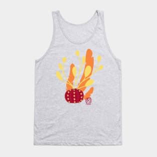 Dried Urchin and Seaweed Tank Top